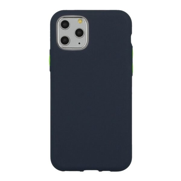 Telefono dėklas Solid Silicone Case Samsung Galaxy A02 Tamsiai mėlynas