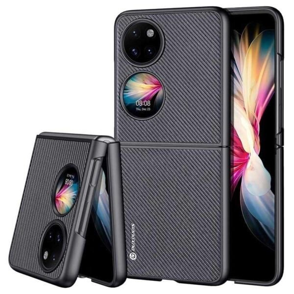 Telefono dėklas Dux Ducis Fino Series Case Huawei P50 Pocket Juodas