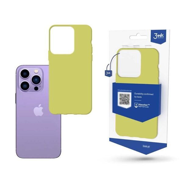 Telefono dėklas 3MK Matt Case Samsung Galaxy S23 Ultra Gelsvas