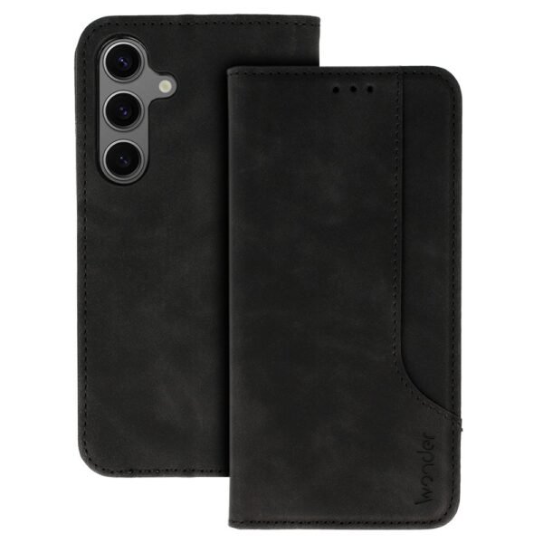 Samsung Galaxy S24 Telefono dėklas Wonder Prime Book Juodas