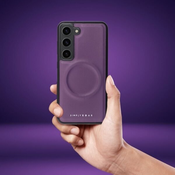 Iphone 12 Telefono dėklas Simply Roar Mag Morning Case Tamsiai violetinis