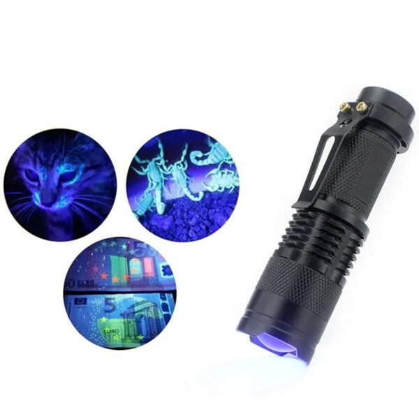 Žibintuvėlis LED ZOOM FLASHLIGHT LT3 UV - Image 4