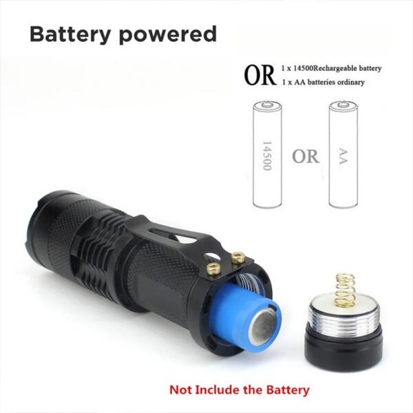 Žibintuvėlis LED ZOOM FLASHLIGHT LT3 UV - Image 5