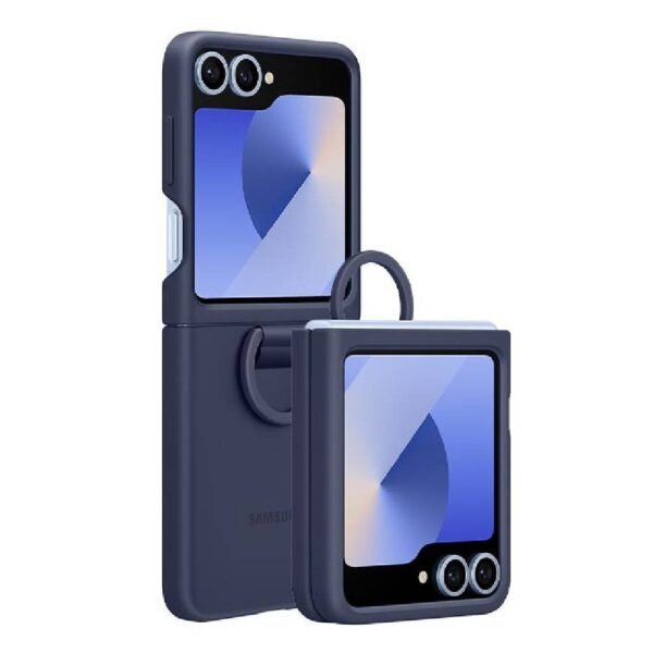 Samsung Galaxy Z Flip 6 Telefono dėklas Samsung Original Silicone Case Mėlynas