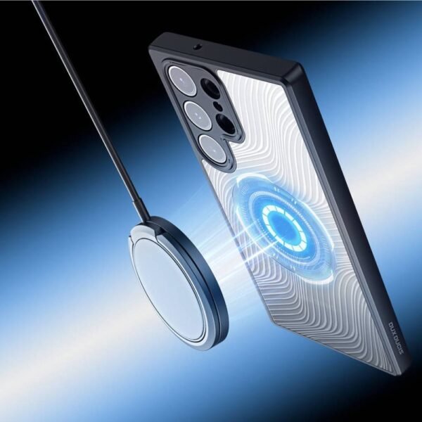 Iphone 15 Pro Telefono dėklas Dux Ducis Aimo Mag Series Premium Case, skaidrus/juodas - Image 2