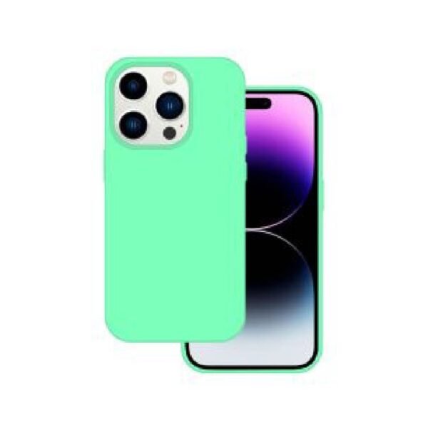 Iphone 15 Plus Telefono dėklas Tel Protect Silicone Premium Case Mėtinis
