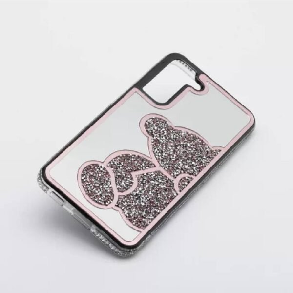 Samsung Galaxy A71 Telefono dėklas Teddy Bear Case Rožinis - Image 2