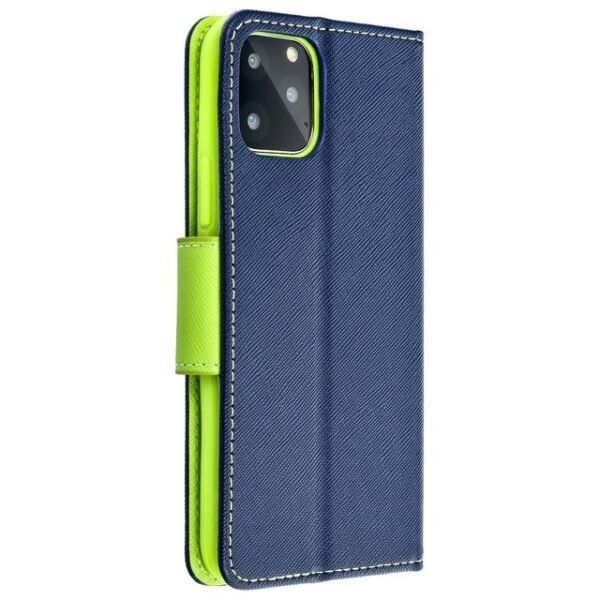 Telefono dėklas Fancy Book Samsung Galaxy A22 4G Mėlynas/žalias