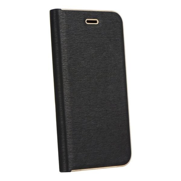 Samsung Galaxy S21 Telefono dėklas Luna Book Juodas/auksinis rėmas