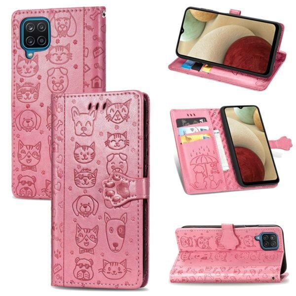 Samsung Galaxy A34 5G Telefono dėklas Cat-Dog Rožinis
