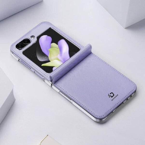 Samsung Galaxy Z Flip 6 Telefono dėklas Dux Ducis Bril Case, violetinis