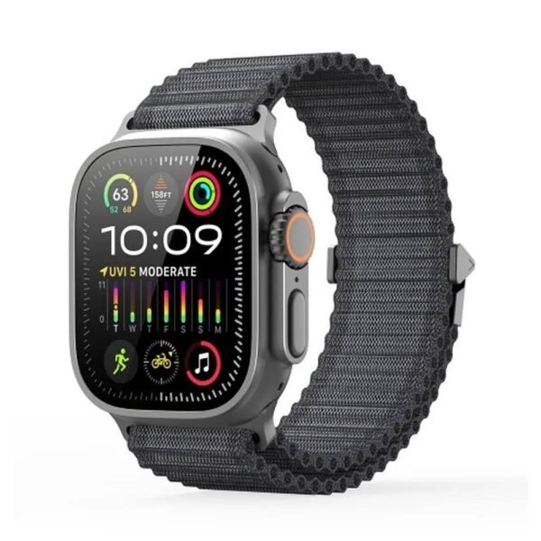 Apple Watch 42/44/45/49 mm Išmaniojo laikrodžio apyrankė Dux Ducis, tamsiai pilka