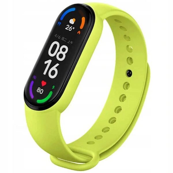 Xiaomi Mi band 5/6/7 Silikoninė išmaniojo laikrodžio apyrankė žalias
