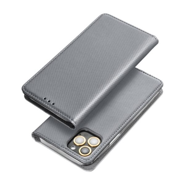 Samsung Galaxy J5 2016m telefono dėklas Smart Book Pilkas