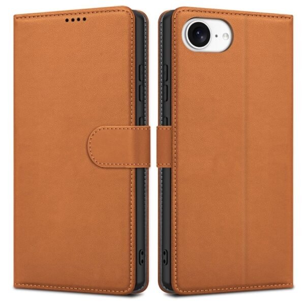 Samsung Galaxy A35 telefono dėklas Fancy Wallet, rudas - Image 3